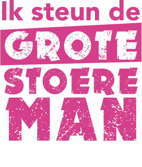 Ik steun de grote stoere man